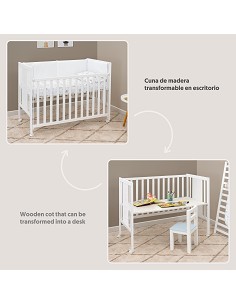 Cuna Transformable Escritorio Bear Basic By Interbaby 2