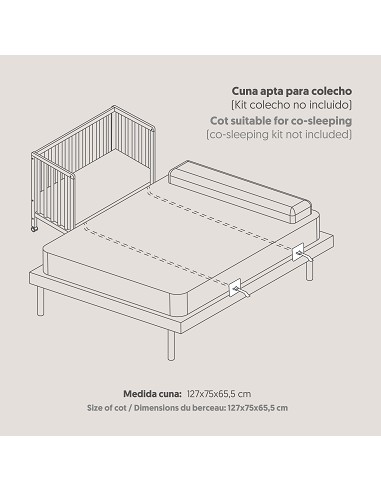 Cuna Transformable Escritorio Bear Basic By...