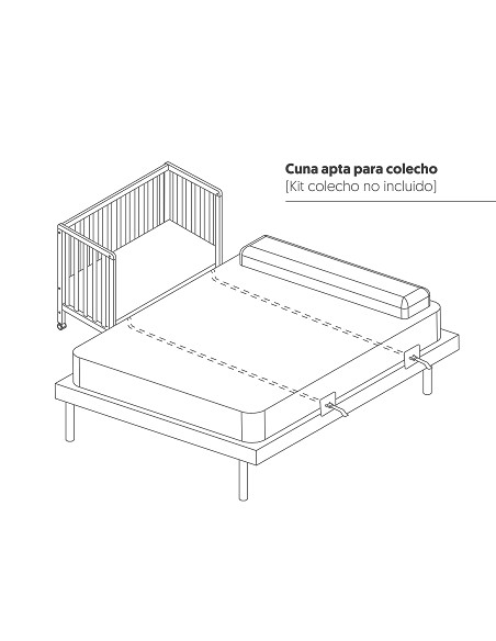 Cuna Transformable Escritorio Bear Basic By Interbaby