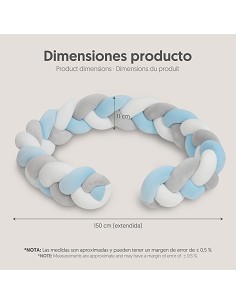 Chichonera Cuerda Trenzada Azul 2