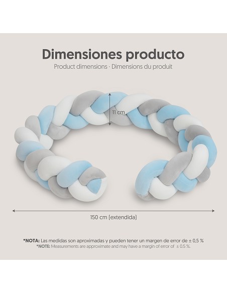 Chichonera Cuerda Trenzada Azul