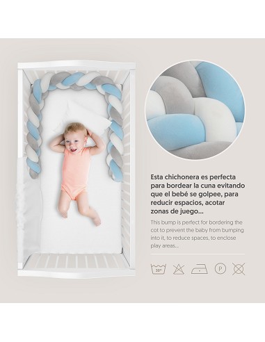 Chichonera Cuerda Trenzada Azul