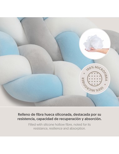 Chichonera Cuerda Trenzada Azul