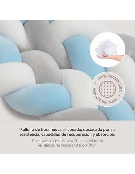 Chichonera Cuerda Trenzada Azul