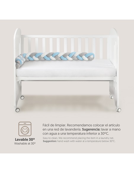 Chichonera Cuerda Trenzada  Modelo  Universo Bco/Azul