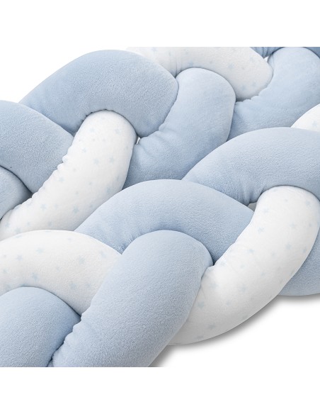 Chichonera Cuerda Trenzada  Modelo  Universo Bco/Azul