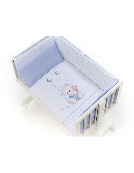 Minicuna Colecho +Coord Oso Columpio Azul