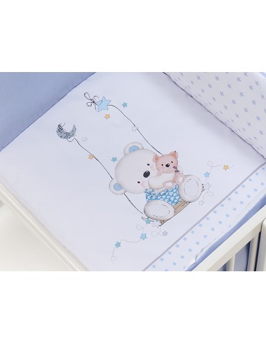 Minicuna Colecho +Coord Oso Columpio Azul