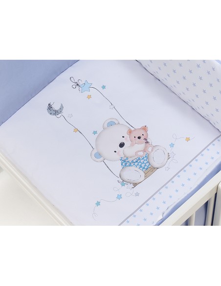 Minicuna Colecho +Coord Oso Columpio Azul