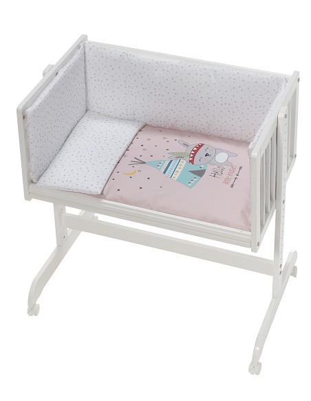 Minicuna Colecho Mod Tipi Oso Rosa