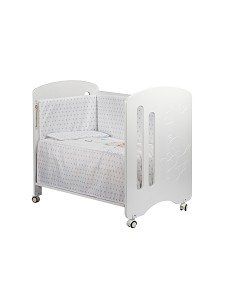 Cuna Lovely Premium+Coord 3 Pcs Oso Columpio Azul 2