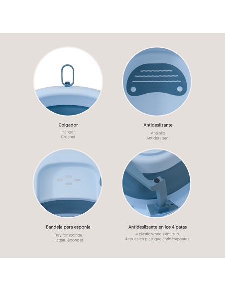 Bañera Plegable Azul