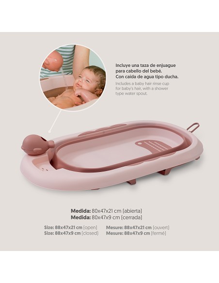 Bañera Plegable Rosa