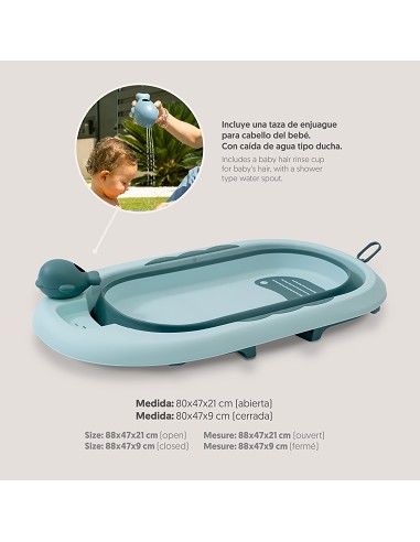 Bañera Plegable Verde