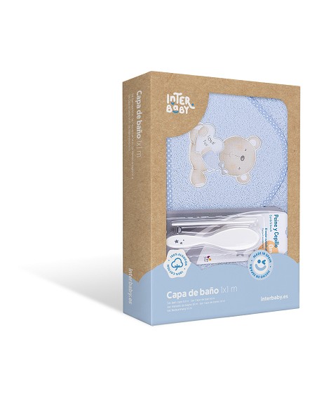 Capa de Baño 1 x 1 Mt Mod Love You+ Peine Ycepillo Azul