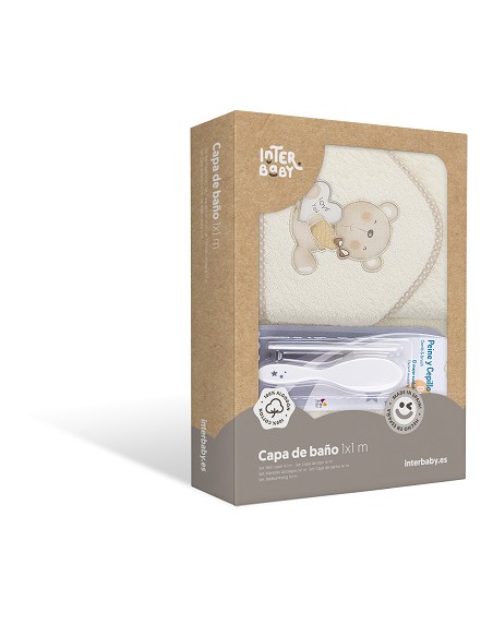 Capa de Baño 1 x 1 Mt Mod Love You+ Peine Ycepillo Beig