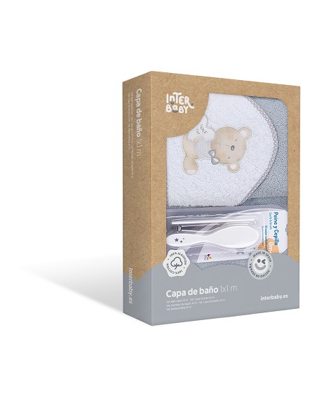 Capa de Baño 1 x 1 Mt Mod Love You+ Peine Ycepillo Gris