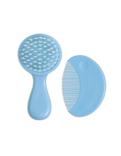 Set Cepillo y Peine Azul