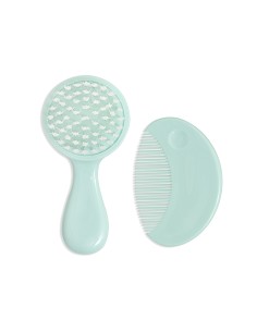 Set Cepillo y Peine Verde