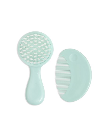 Set Cepillo y Peine Verde
