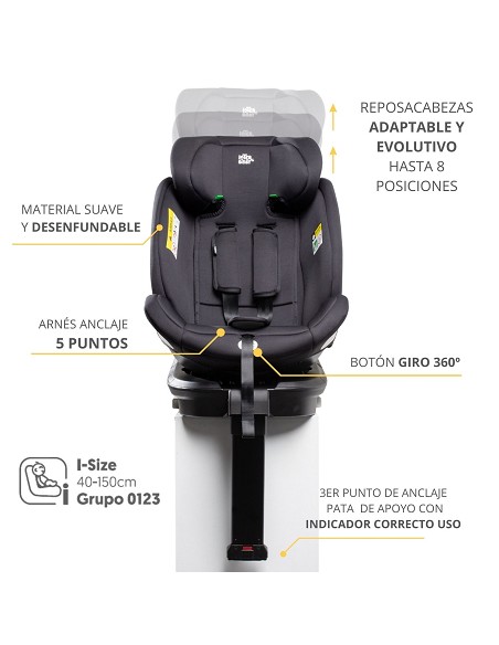 Silla de Coche Alea Negro