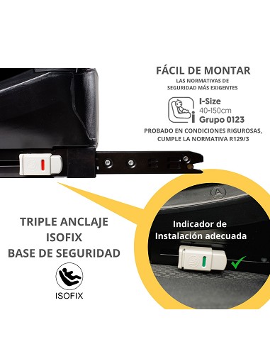 Silla de Coche Alea Negro