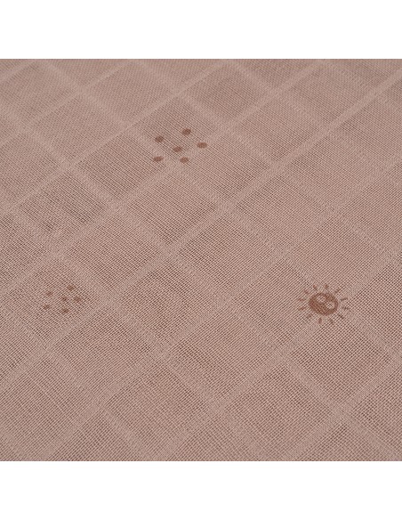 Muselina 1. 20 x 1. 20  Mod Duendesdelpolvo Marron