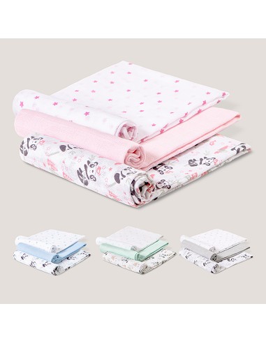 Gasas 80X80 Mod Paracaidista Pack 3 Rosa