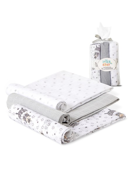 Gasas 80X80 Mod Paracaidista Pack 3 Gris