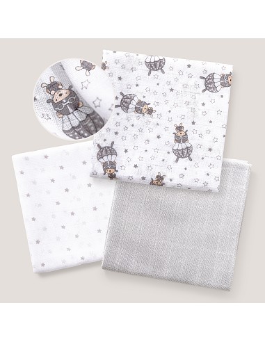 Gasas 80X80 Mod Paracaidista Pack 3 Gris