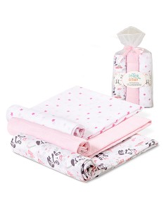 Gasas 80X80 Mod Panda Pack 3 Rosa