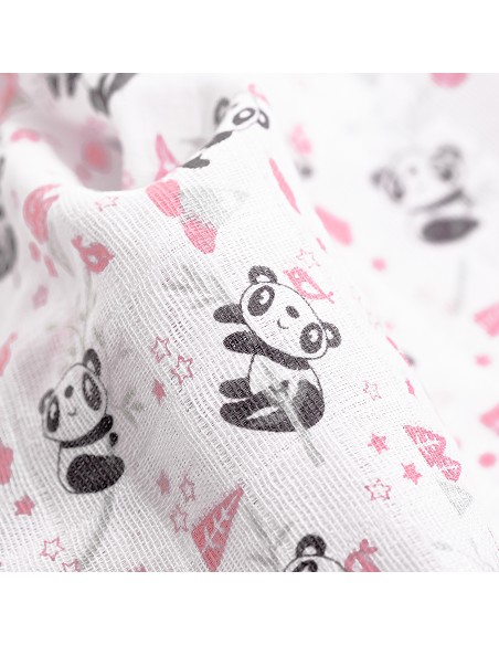 Gasas 80X80 Mod Panda Pack 3 Rosa