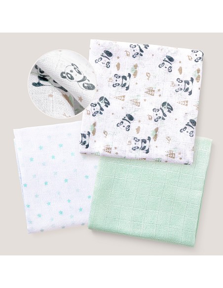 Gasas 80X80 Mod Panda Pack 3 Verde