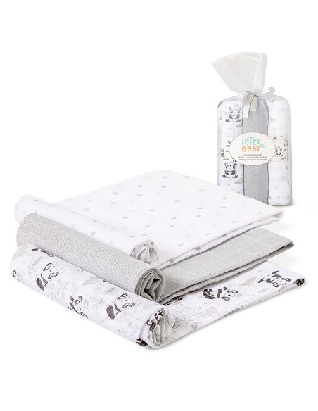 Gasas 80X80 Mod Panda Pack 3 Gris