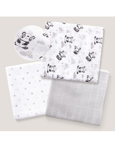 Gasas 80X80 Mod Panda Pack 3 Gris