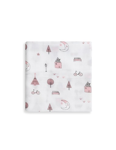 Gasas Bambu 55X70 Mod Moon Pack 3 Rosa