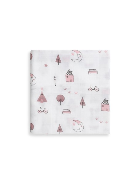 Gasas Bambu 55X70 Mod Moon Pack 3 Rosa