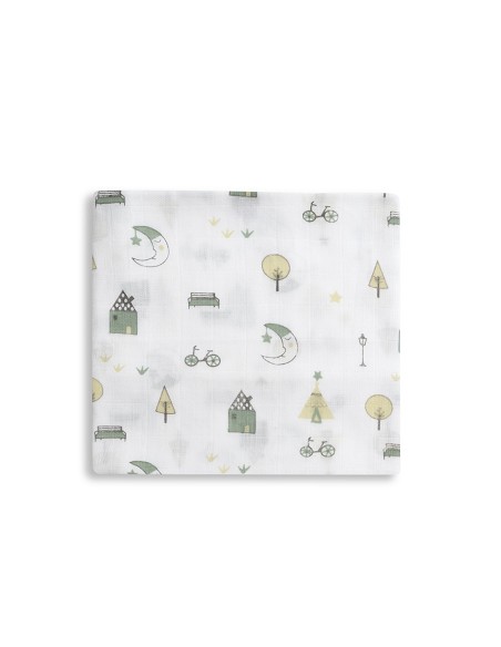 Gasas Bambu 55X70 Mod Moon Pack 3 Menta