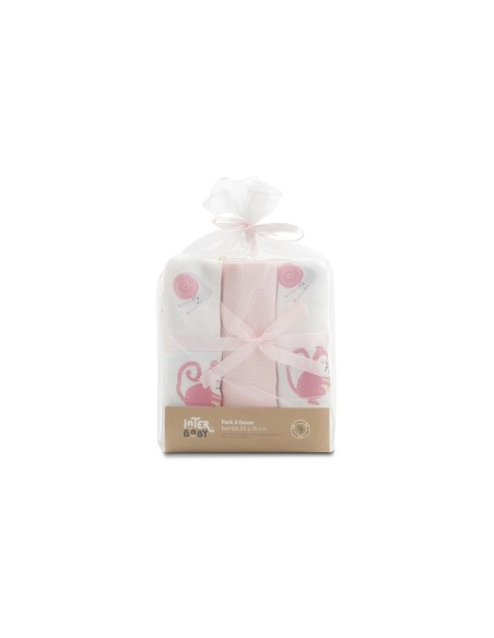 Gasas Bambu 55X70 Mod Jungla Pack 3 Rosa