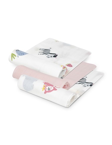 Gasas Bambu 55X70 Mod Jungla Pack 3 Rosa