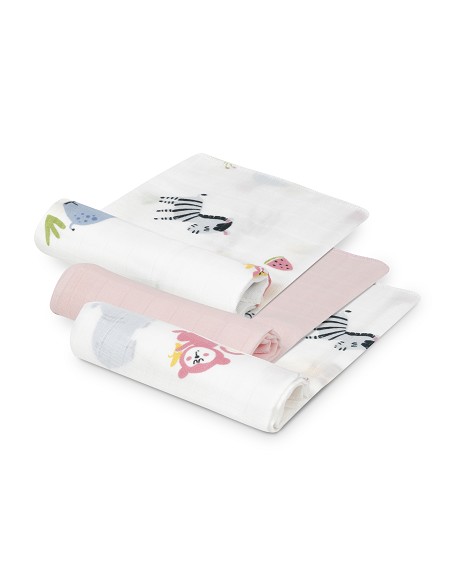 Gasas Bambu 55X70 Mod Jungla Pack 3 Rosa