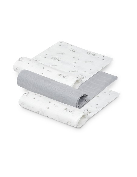 Gasas Bambu 55X70 Mod Bear Pack 3 Gris