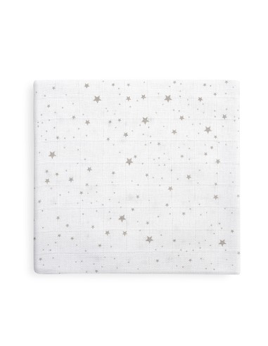 Gasas 80X80 Pack3 Modelo Conejitos Estrellas Gris