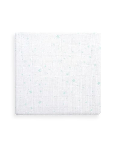 Gasas 80X80 Pack3 Modelo Elefantes Estrellas Verde
