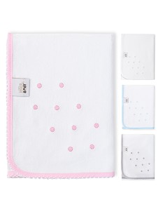 Gasa Bordada Mod Bodoque Rosa