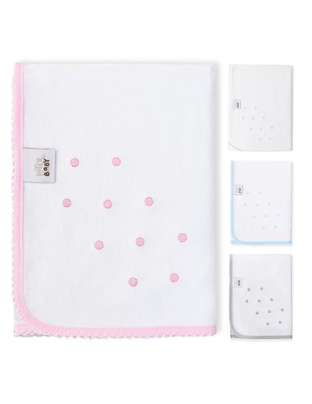 Gasa Bordada Mod Bodoque Rosa