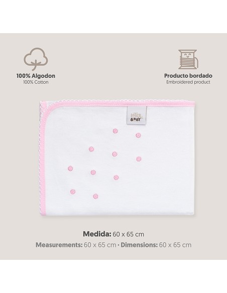Gasa Bordada Mod Bodoque Rosa