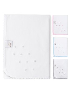 Gasa Bordada Mod Bodoque Blanco