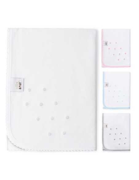 Gasa Bordada Mod Bodoque Blanco