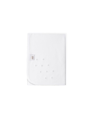 Gasa Bordada Mod Bodoque Blanco